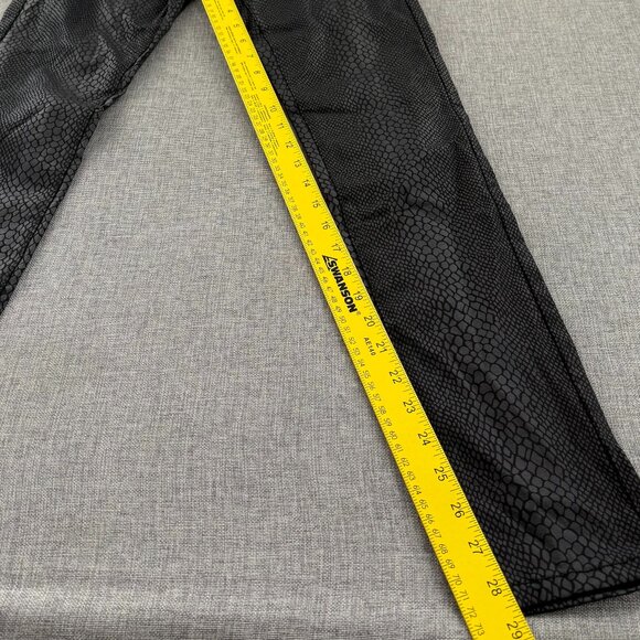 NEW! YMI Collection Skinny Pants Charcoal Snakeskin Print Large Cotton Blend - Picture 8 of 15